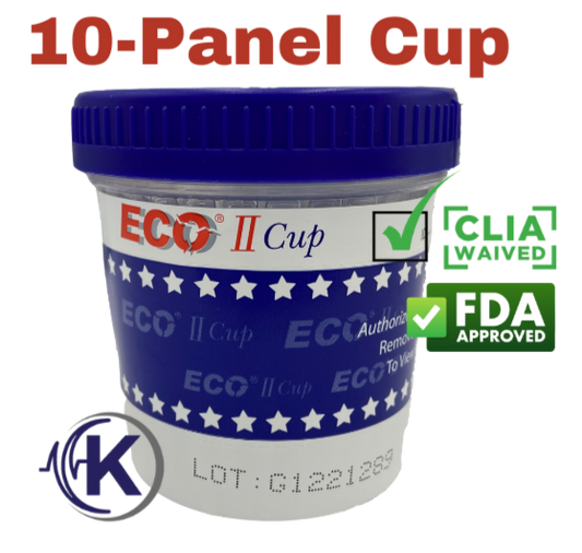 10-Panel ECO-II Drug Test Cup CLIA WAIVED (20104)