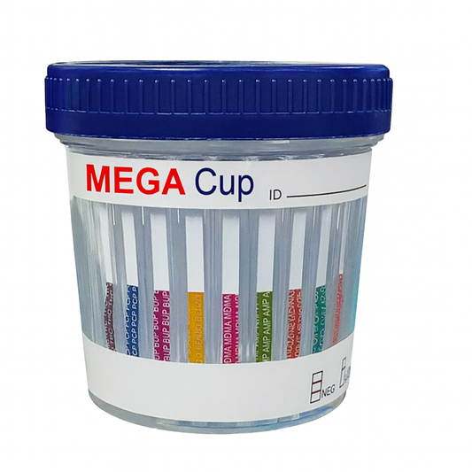 19-Panel MEGA ECO-II Drug Test Cup w/ ADU, ETG, FEN, K2, & KRA (03194)