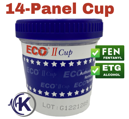 14-Panel ECO-II Drug Test Cup W/ETG & FEN (13134)