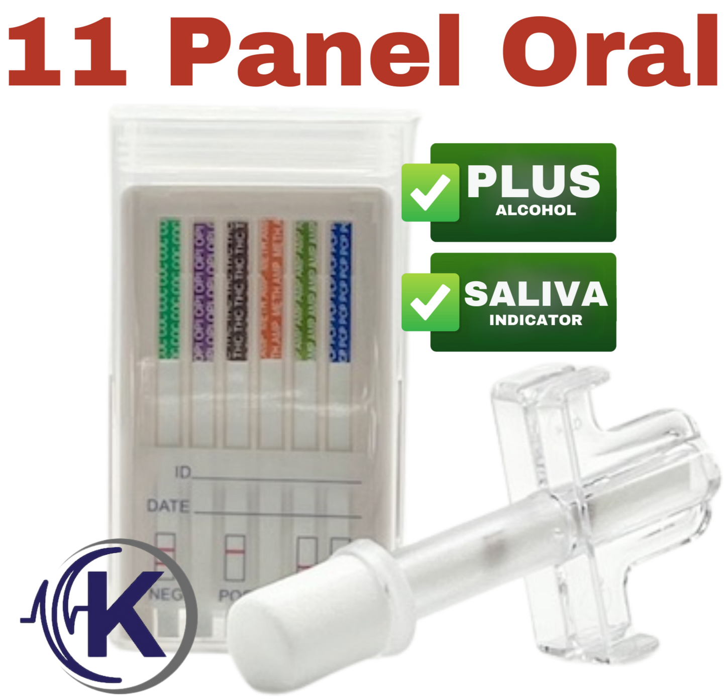 11-Panel Oral Cube Saliva Test W/ Alcohol (17104)