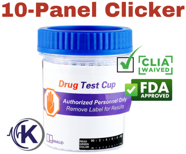 10-Panel Clicker Drug Test Cup (8104)