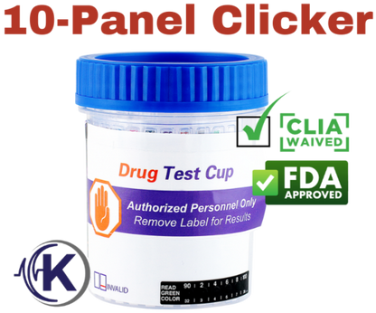 10-Panel Clicker Drug Test Cup (8104)