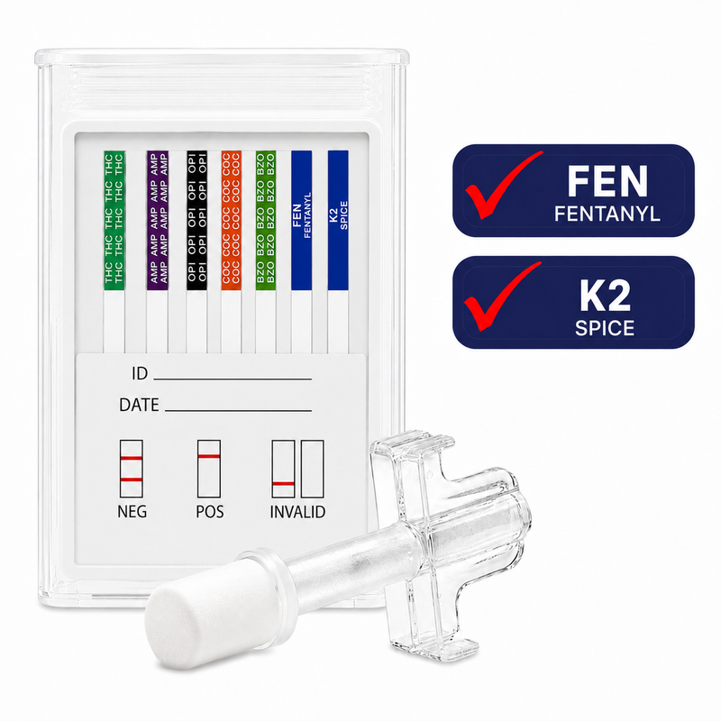 12-Panel Oral Cube Saliva Test W/ Fentanyl & K2 Spice (40124)