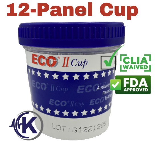 12-Panel ECO-II Drug Test Cup CLIA WAIVED (13124)