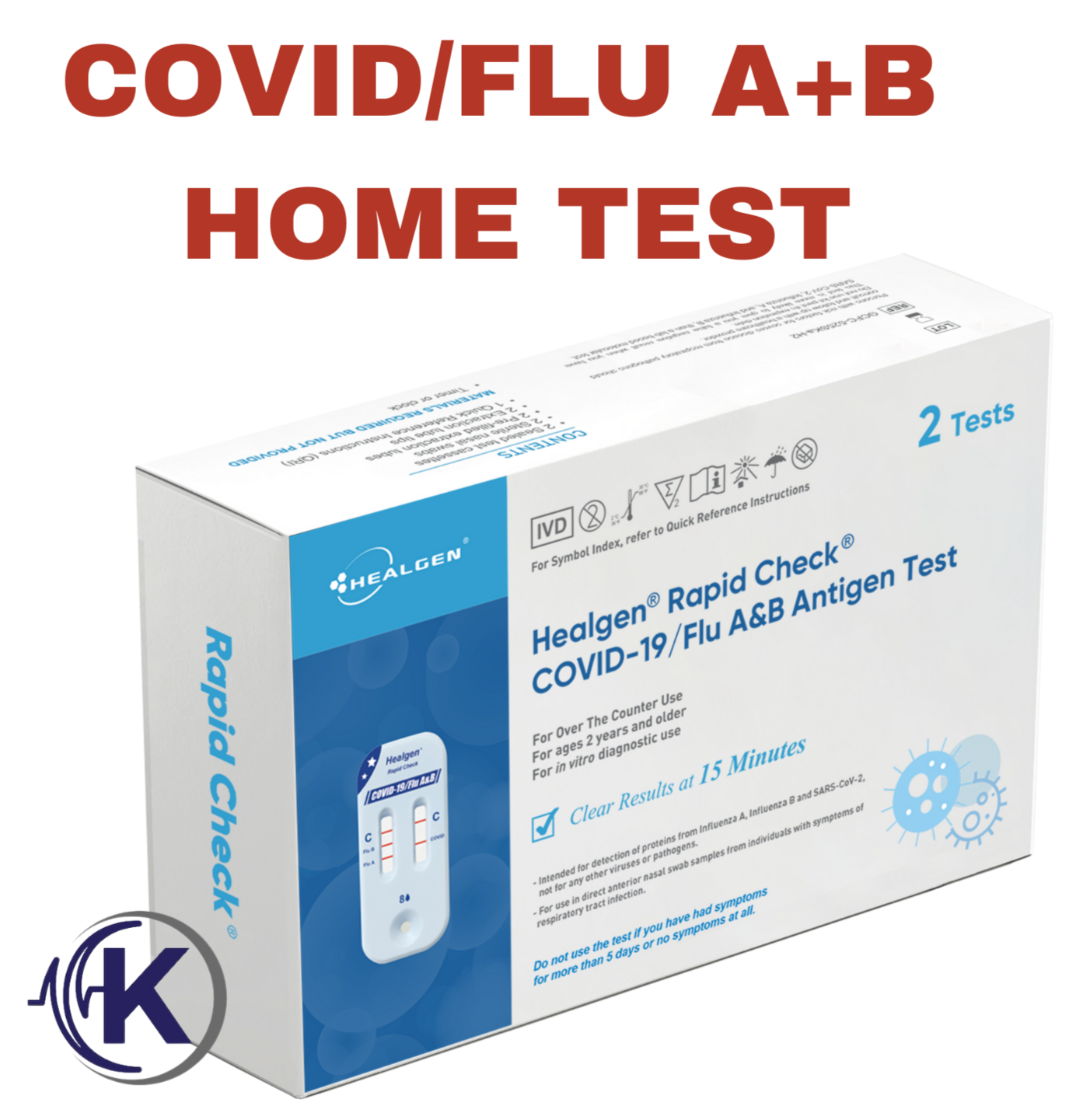 Rapid Check COVID-19/Flu A&B Rapid Test CLIA WAIVED & FDA CLEARED