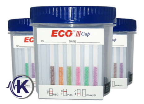 12-Panel ECO-III Flat Drug Test Cup W/ ADU CLIA WAIVED (9124 W/AD)