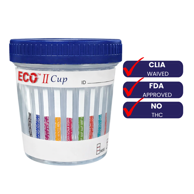 5-Panel ECO-II Drug Test Cup - NO THC (4254)