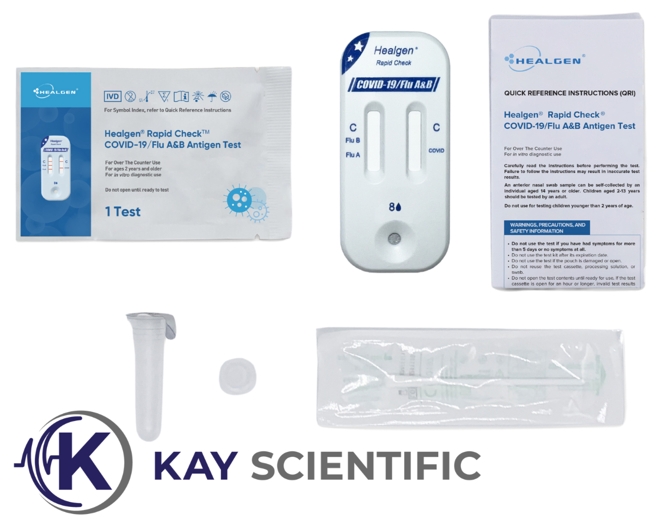 Rapid Check COVID-19/Flu A&B Rapid Test CLIA WAIVED & FDA CLEARED