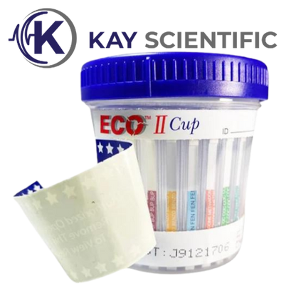 19-Panel MEGA ECO-II Drug Test Cup W/ ETG, K2, FEN, & ADU (03194)